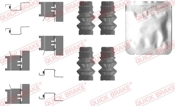 QUICK BRAKE 109-0120 - Set accesorii, placute frana aaoparts.ro