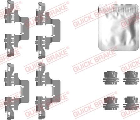 QUICK BRAKE 109-0128 - Set accesorii, placute frana aaoparts.ro