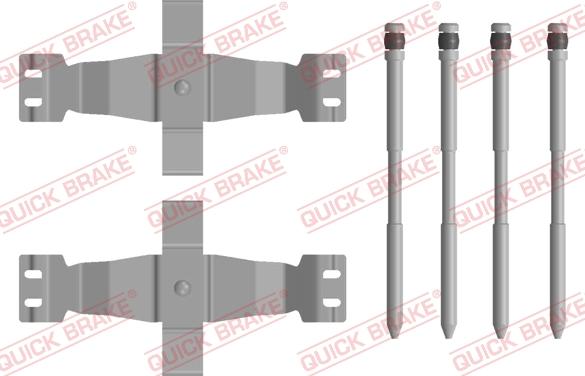 QUICK BRAKE 109-0122 - Set accesorii, placute frana aaoparts.ro