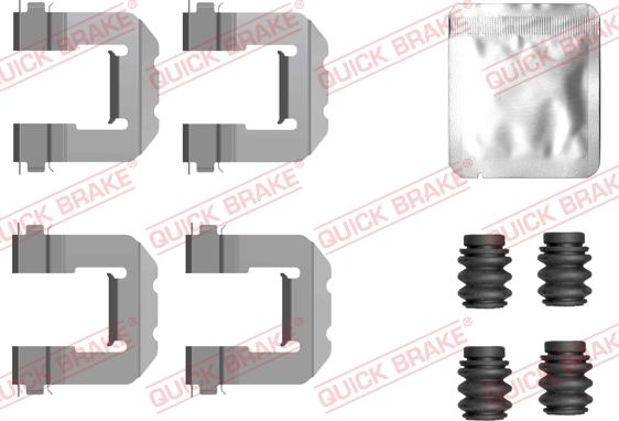 QUICK BRAKE 109-0127 - Set accesorii, placute frana aaoparts.ro