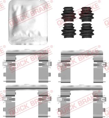 QUICK BRAKE 109-0178 - Set accesorii, placute frana aaoparts.ro