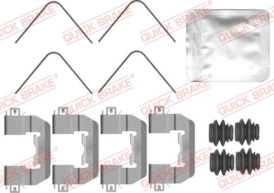 QUICK BRAKE 109-0173 - Set accesorii, placute frana aaoparts.ro