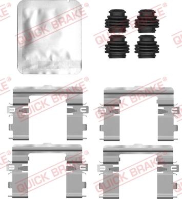 QUICK BRAKE 109-0177 - Set accesorii, placute frana aaoparts.ro