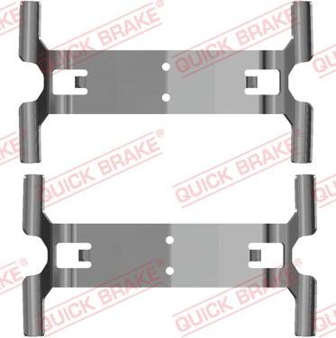 QUICK BRAKE 109-0204 - Set accesorii, placute frana aaoparts.ro