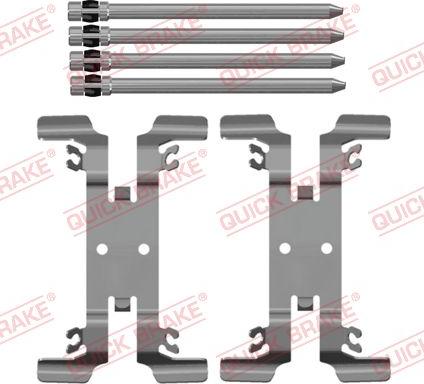 QUICK BRAKE 109-0206 - Set accesorii, placute frana aaoparts.ro