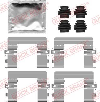 QUICK BRAKE 109-0200 - Set accesorii, placute frana aaoparts.ro