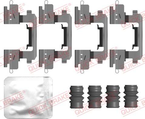 QUICK BRAKE 109-0210 - Set accesorii, placute frana aaoparts.ro