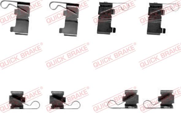 QUICK BRAKE 1091699 - Set accesorii, placute frana aaoparts.ro