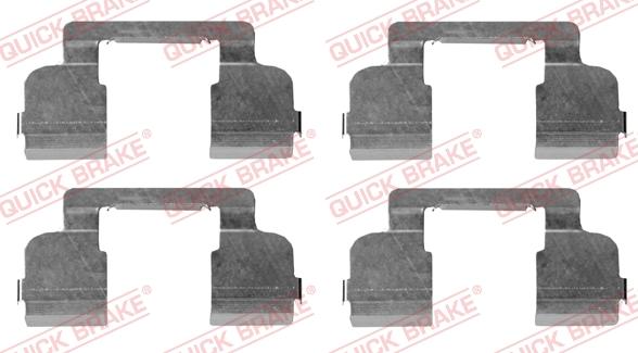 QUICK BRAKE 1091698 - Set accesorii, placute frana aaoparts.ro