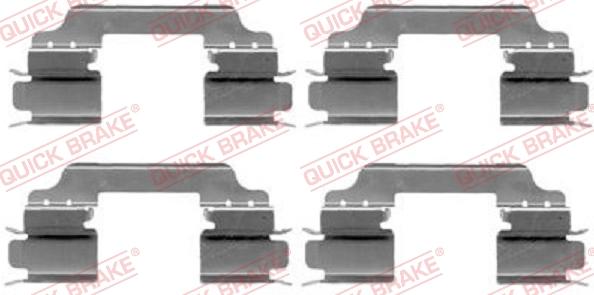 QUICK BRAKE 109-1649 - Set accesorii, placute frana aaoparts.ro