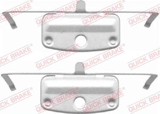 QUICK BRAKE 1091644 - Set accesorii, placute frana aaoparts.ro