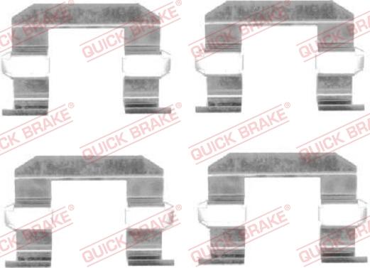 QUICK BRAKE 1091645 - Set accesorii, placute frana aaoparts.ro