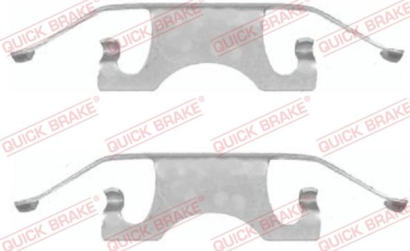 QUICK BRAKE 1091640 - Set accesorii, placute frana aaoparts.ro