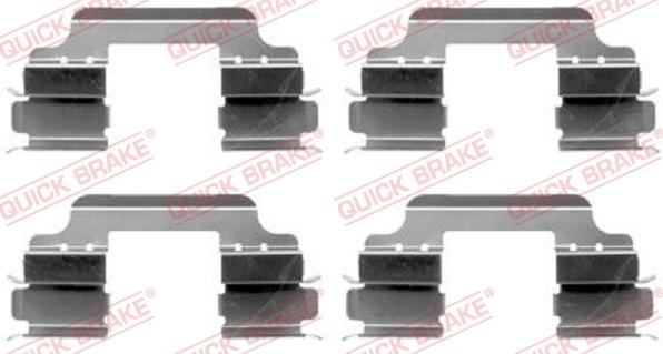 QUICK BRAKE 1091648 - Set accesorii, placute frana aaoparts.ro