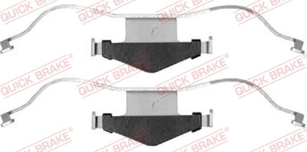 QUICK BRAKE 109-1659 - Set accesorii, placute frana aaoparts.ro