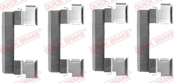 QUICK BRAKE 109-1655 - Set accesorii, placute frana aaoparts.ro