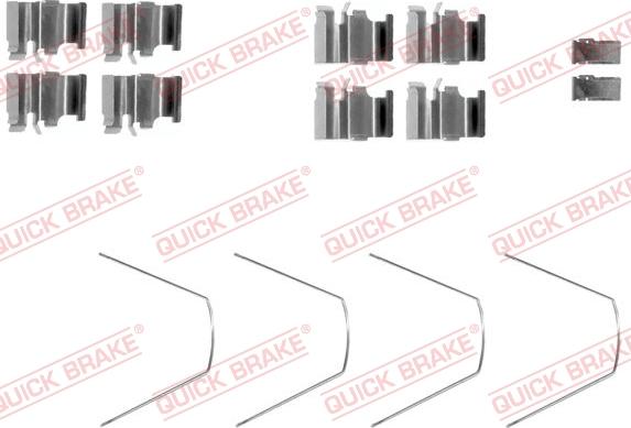 QUICK BRAKE 1091651 - Set accesorii, placute frana aaoparts.ro