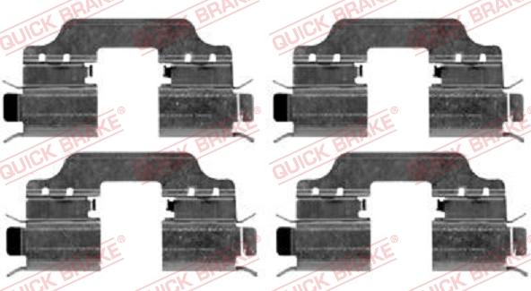 QUICK BRAKE 1091653 - Set accesorii, placute frana aaoparts.ro