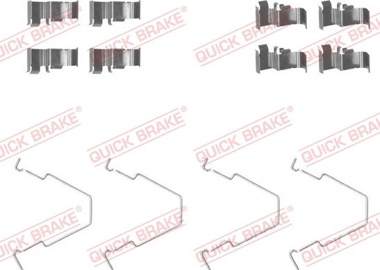 QUICK BRAKE 1091652 - Set accesorii, placute frana aaoparts.ro