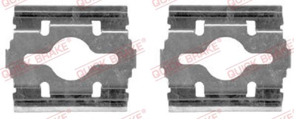 QUICK BRAKE 1091657 - Set accesorii, placute frana aaoparts.ro