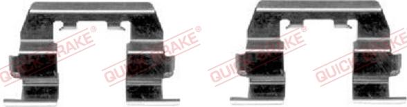 QUICK BRAKE 109-1669-1 - Set accesorii, placute frana aaoparts.ro