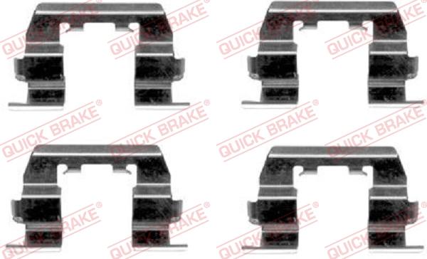 QUICK BRAKE 1091669 - Set accesorii, placute frana aaoparts.ro