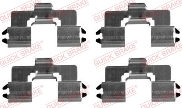 QUICK BRAKE 1091666 - Set accesorii, placute frana aaoparts.ro