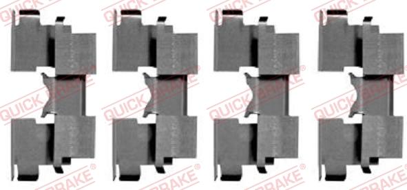 QUICK BRAKE 1091662 - Set accesorii, placute frana aaoparts.ro