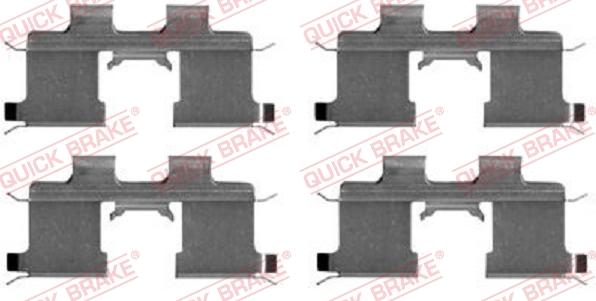 QUICK BRAKE 1091667 - Set accesorii, placute frana aaoparts.ro