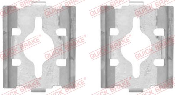 QUICK BRAKE 1091600 - Set accesorii, placute frana aaoparts.ro