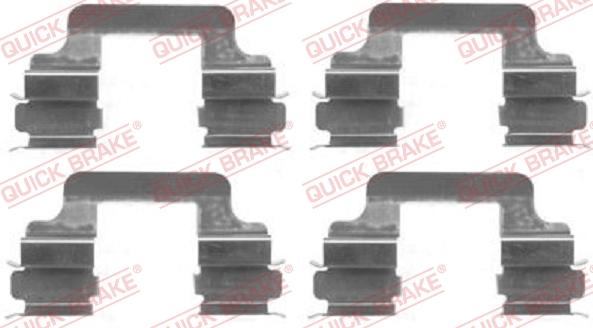 QUICK BRAKE 1091610 - Set accesorii, placute frana aaoparts.ro