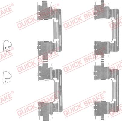 QUICK BRAKE 1091613 - Set accesorii, placute frana aaoparts.ro