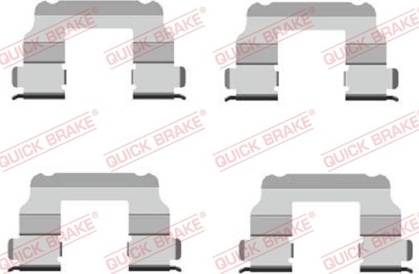 QUICK BRAKE 1091689 - Set accesorii, placute frana aaoparts.ro