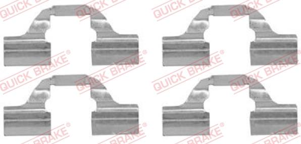 QUICK BRAKE 1091684 - Set accesorii, placute frana aaoparts.ro