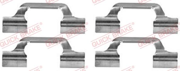 QUICK BRAKE 1091685 - Set accesorii, placute frana aaoparts.ro