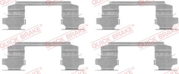 QUICK BRAKE 1091686 - Set accesorii, placute frana aaoparts.ro