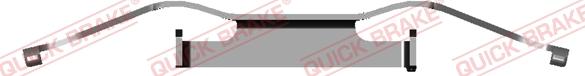 QUICK BRAKE 109-1680-1 - Set accesorii, placute frana aaoparts.ro