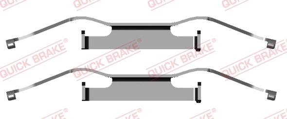 QUICK BRAKE 1091680 - Set accesorii, placute frana aaoparts.ro