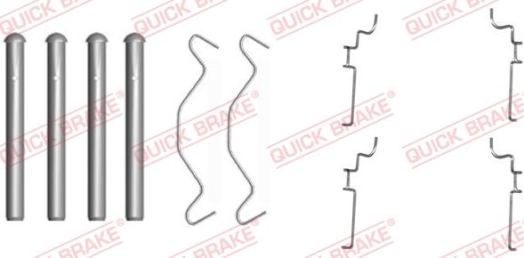 QUICK BRAKE 1091683 - Set accesorii, placute frana aaoparts.ro