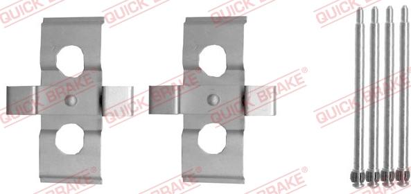 QUICK BRAKE 109-1635 - Set accesorii, placute frana aaoparts.ro