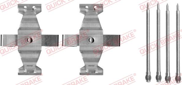 QUICK BRAKE 109-1636 - Set accesorii, placute frana aaoparts.ro