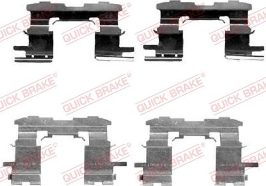 QUICK BRAKE 1091631 - Set accesorii, placute frana aaoparts.ro