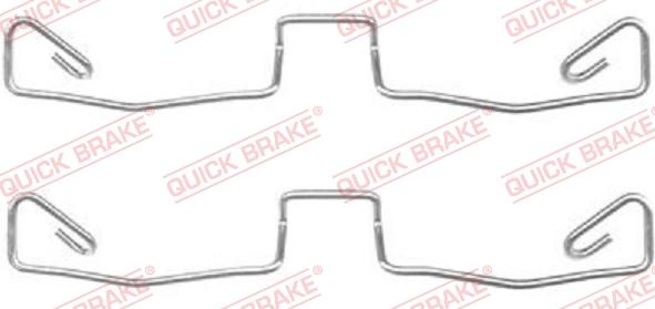 QUICK BRAKE 1091633 - Set accesorii, placute frana aaoparts.ro