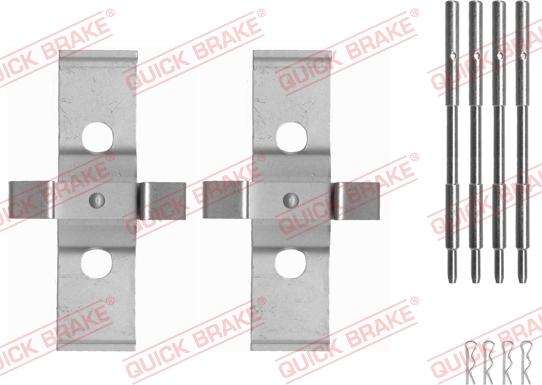 QUICK BRAKE 109-1637 - Set accesorii, placute frana aaoparts.ro