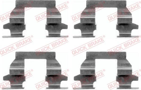 QUICK BRAKE 1091625 - Set accesorii, placute frana aaoparts.ro