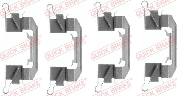 QUICK BRAKE 1091626 - Set accesorii, placute frana aaoparts.ro