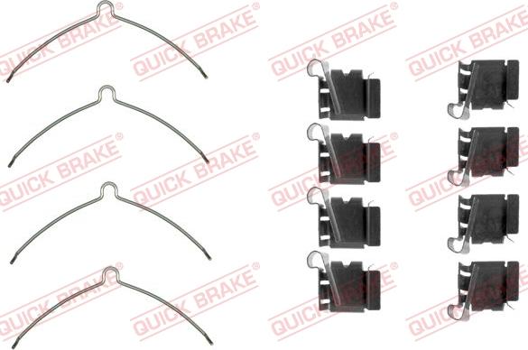 QUICK BRAKE 1091622 - Set accesorii, placute frana aaoparts.ro