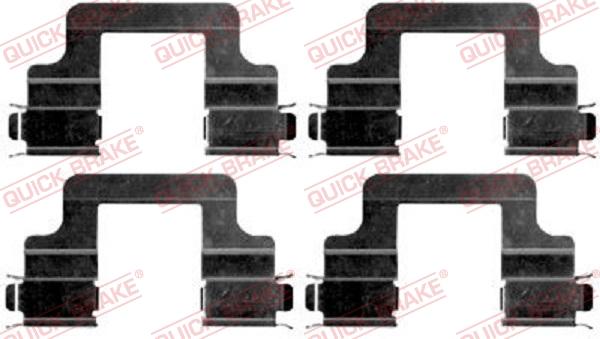 QUICK BRAKE 1091679 - Set accesorii, placute frana aaoparts.ro