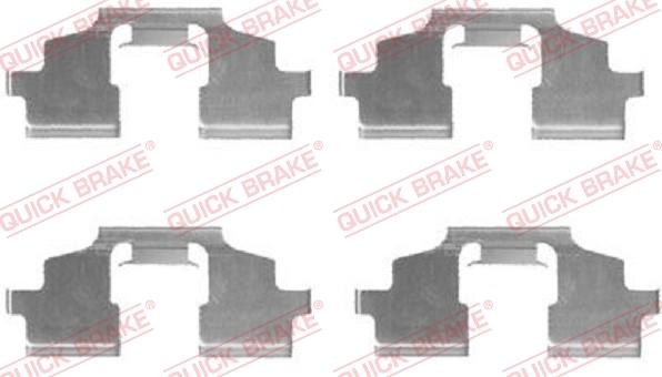 QUICK BRAKE 1091675 - Set accesorii, placute frana aaoparts.ro