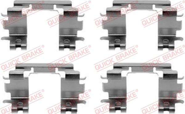 QUICK BRAKE 1091670 - Set accesorii, placute frana aaoparts.ro